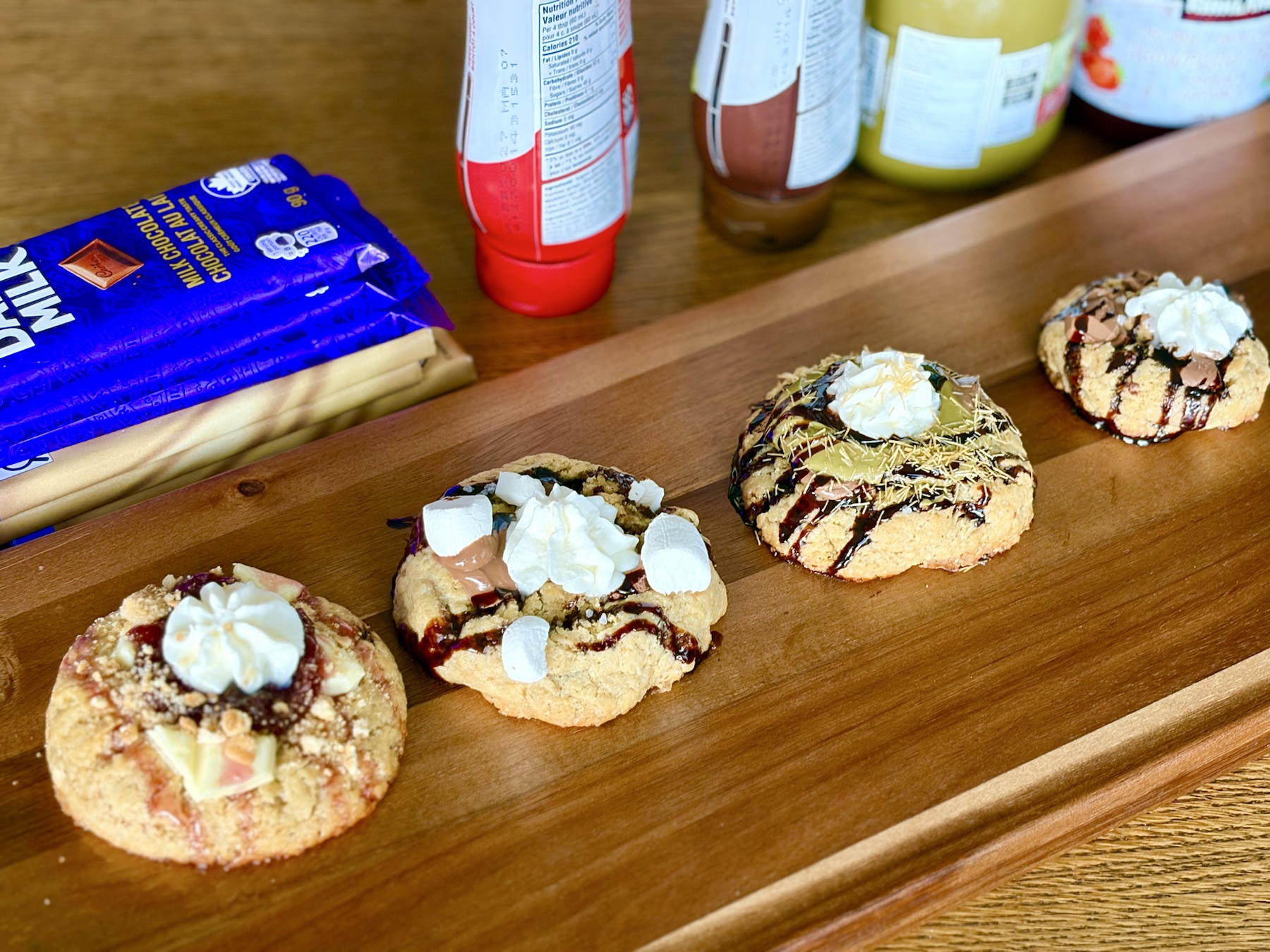 Fresh cookies ready for a One More Cookie box